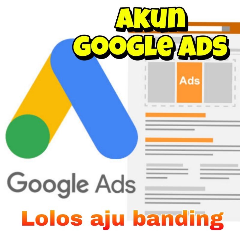Akun Google adwords Ads Lolos Banding termurah