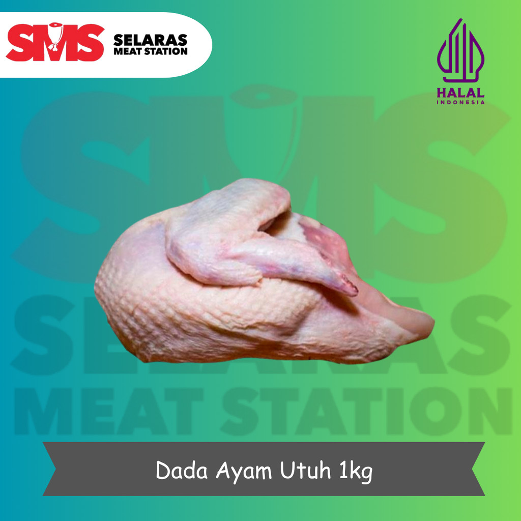 

Dada Ayam Utuh - whole chicken breast 1kg - Selarasmeatshop