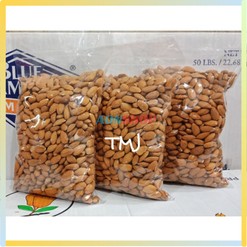 

[AS] 500gram KACANG ALMOND KUPAS PANGGANG ROASTED Kaya Antioksidan Premium Quality