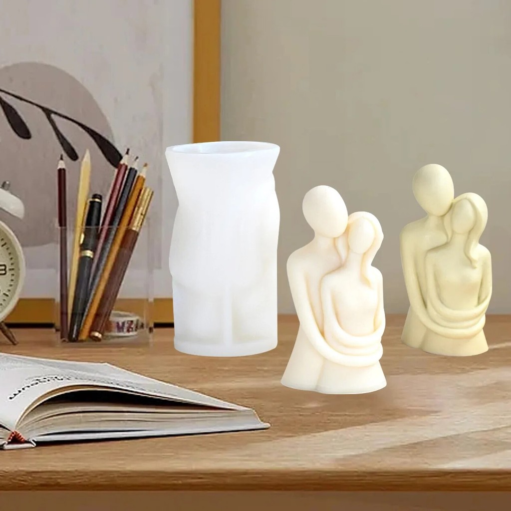 

Romantic Embrace Couple Silicone Mold For Chocolate Mousse Cake Decoration Diy Aromatherapy Candle Making