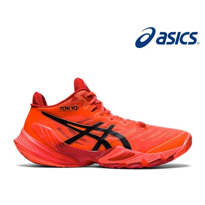 Sepatu Volly Asics Metarise Tokyo Sunrise Red/Balck Eclipse - 40