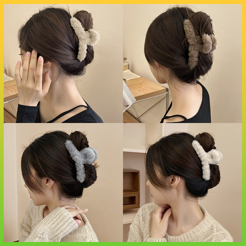 Jedai Rambut Bulu Korea Jepitan Aksesoris Rambut Wanita Dewasa