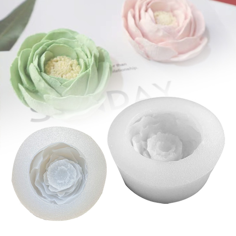 Cetakan Bunga Silikon Puding DIY Melati Cetakan Puding3d Silikon Bunga Cetakan Penyebar Aroma