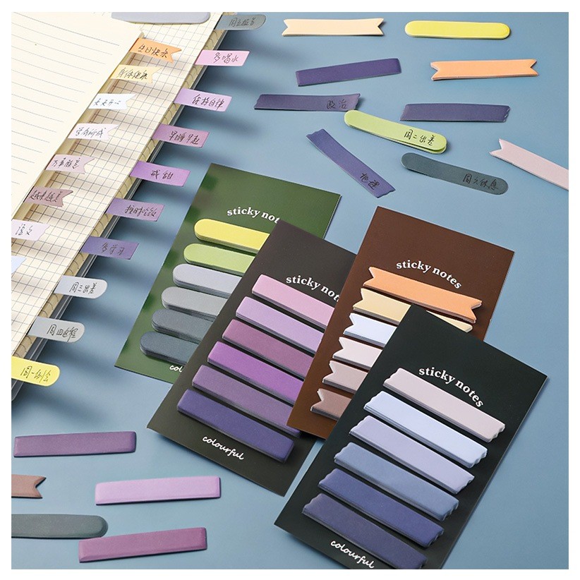 

JHM Kertas Notes Morandi Warna Gradasi Sticky Note Gradiasi 6in1 Tempelan Kertas Catatan 120 Lembar Label Indeks Kertas Deco Colourful Diy Jurnal Planner Mini Memo Bookmark Notepad Alat Tulis Kantor Sekolah