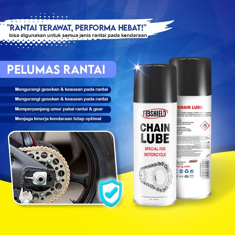 Pelumas rantai sepeda motor, Chain lube, Pelumas rantai sepeda motor anti karat, Pelumas Rantai 200 