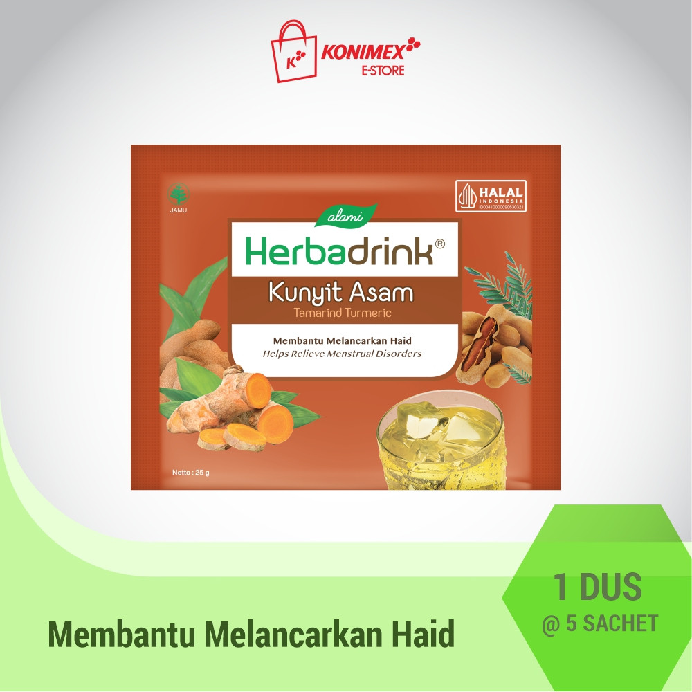 

Herbadrink Kunyit Asam Serbuk Minuman Lancar Haid Mengurangi Bau Badan