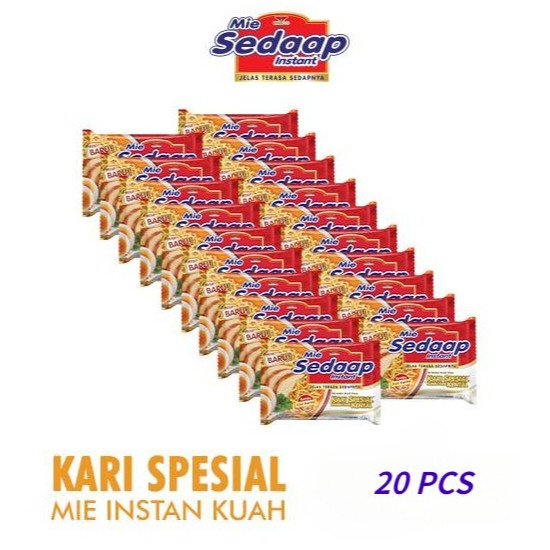 

Sedaap Mie Instan Kari Kental Spesial 20 BKS