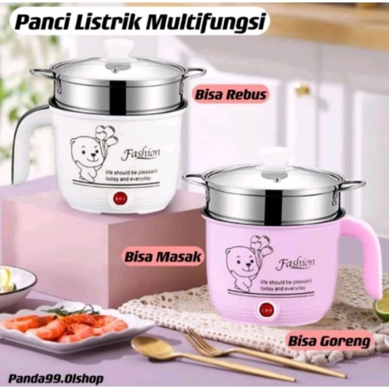 aryaboskushopTERMURAH  Panci Listrik Multifungsi Rebus Kukus Goreng bahan teflon anti lengket masak 