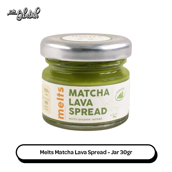 

Melts Matcha Lava Spread 30g - Selai Sehat Gluten Free | Vegan | Plant Based | Rak Sebelah