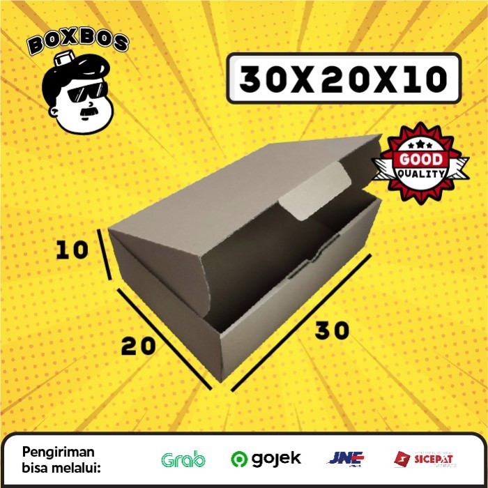 

30x20x10 CM Pizza KARDUS Corrugated Packaging Box packing Diecut