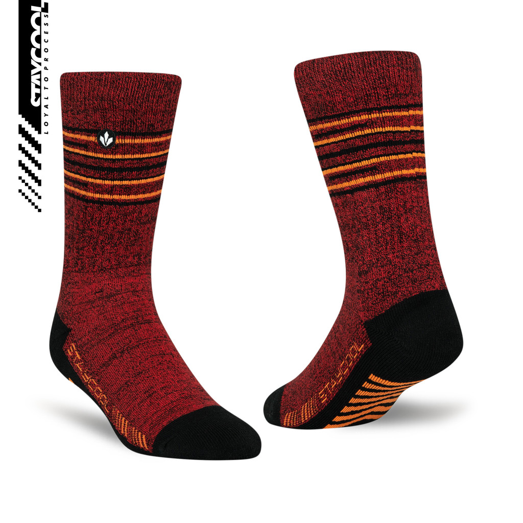 STAYCOOL SOCKS KAOS KAKI FASHION BASIC - ATTITUDE MAROON