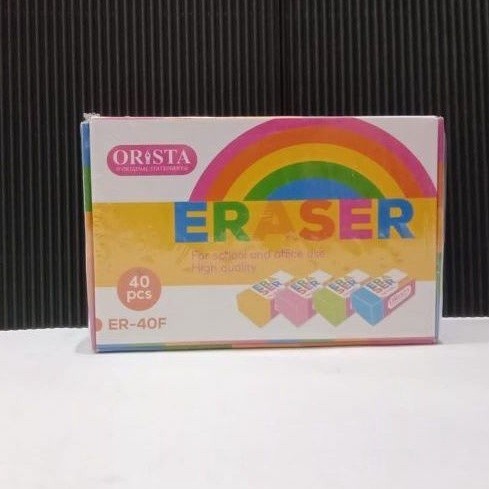 

(SN.ATK) (Pak) Penghapus Orista Warna Kecil Er40F