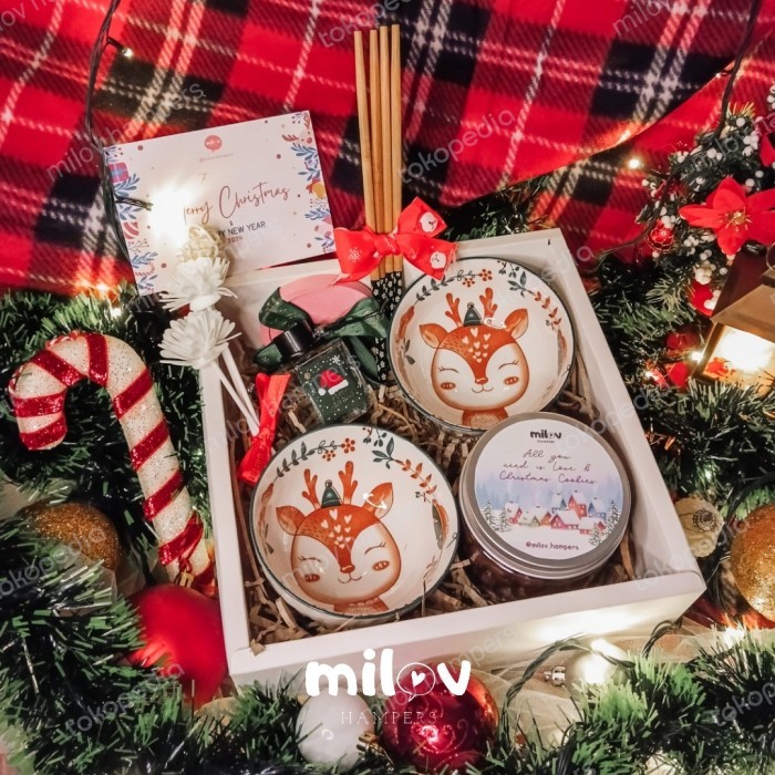 

✨TERLARIS✨ -christmas hamper + hadiah natal + xmas gift + kado natal pita lampu - Let it Shine