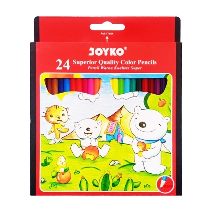 

Joyko CP-24PB Pensil 24 Warna Pensil Pinsil Pencil Warna