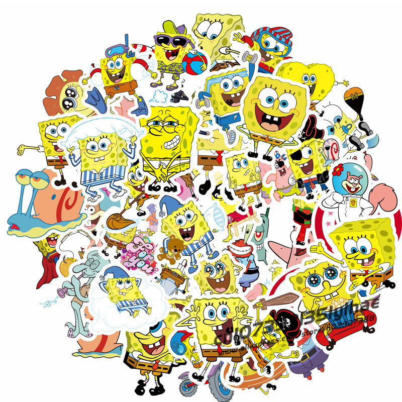 

50pc Disney Stickers for Stitch Lion King Pokemon Hello Kitty Doraemon Frozen Spiderman Anime Cars Sticker Pack for Bags S10014