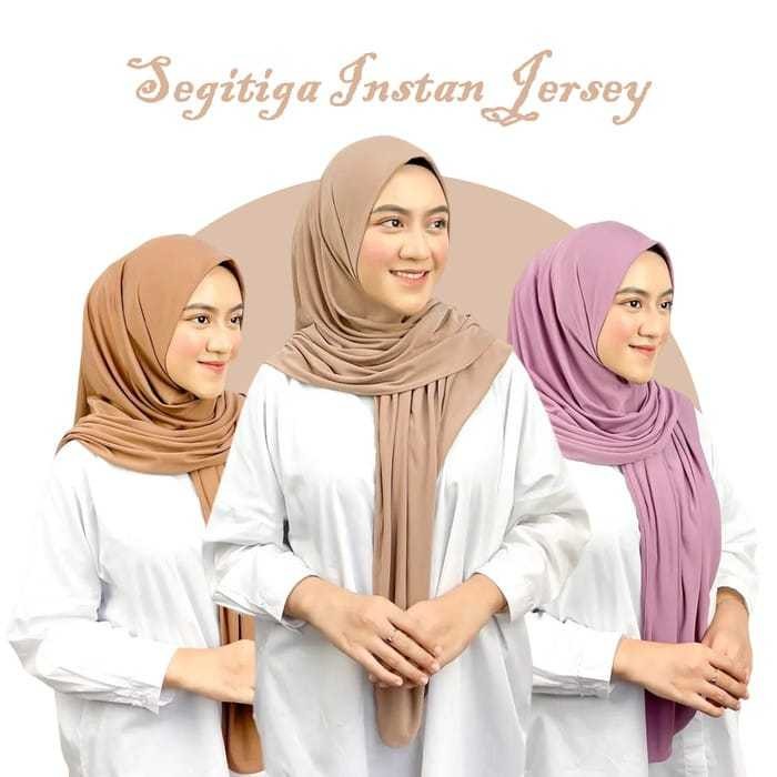 hijab instan segitiga oval / segitiga jersey hijab instan jersey / jilbab segitiga instan jersey pre