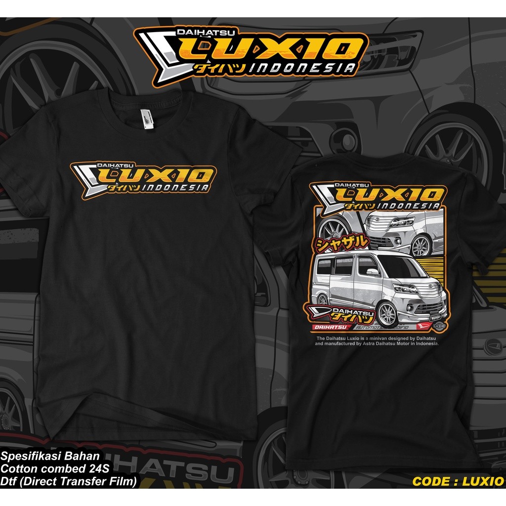 Kaos Luxio Baju Otomotif Maxxio Mobil Daihatsu