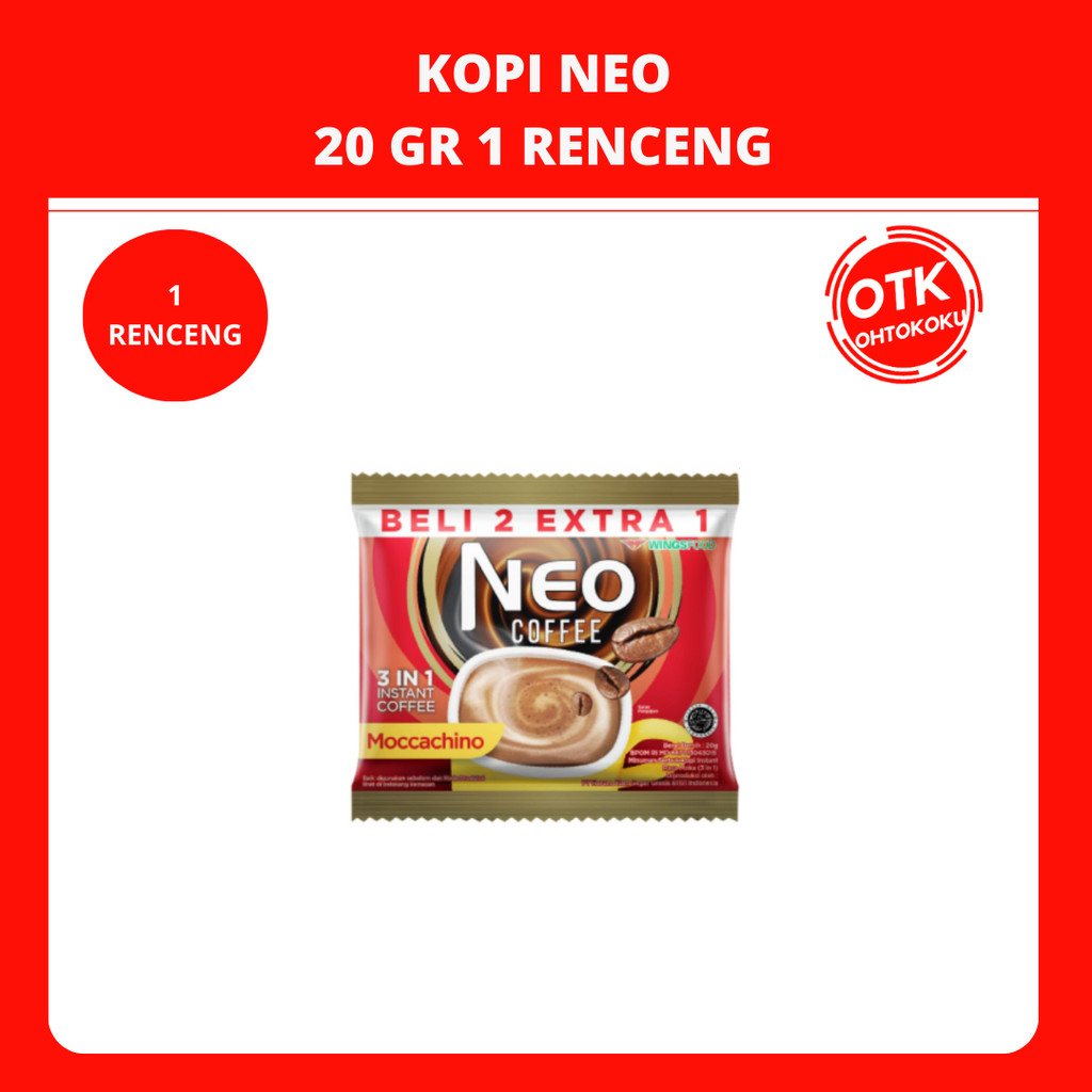 

KOPI NEO MOCCACHINO 20GR - 1 RENCENG 15 SACHET