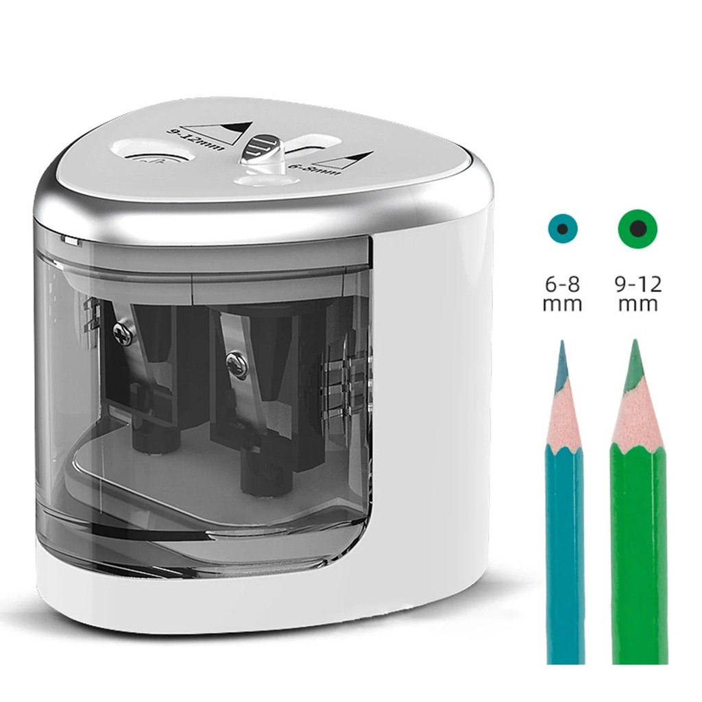 

New Tenwin Two-hole Electric Automatic Pencil Sharpener Switch Pencil Sharpener Home Office School Supplies students Stationery