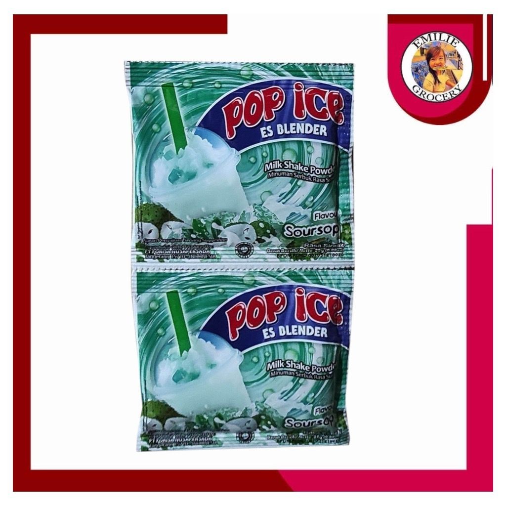 

Pop Ice Es Blender Sirsak Soursop Renceng 10 Pcs Sachet 25gram