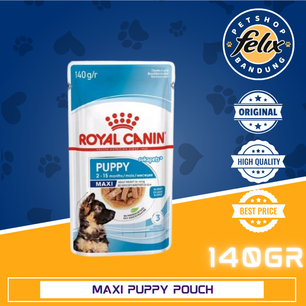 ROYAL CANIN MAXI PUPPY WET POUCH / WET FOOD 140GR