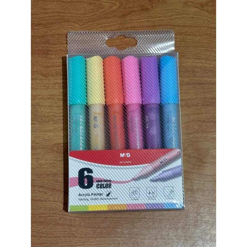 

Acrylic Marker M&G Dark Pastel Set 6 APL976P5