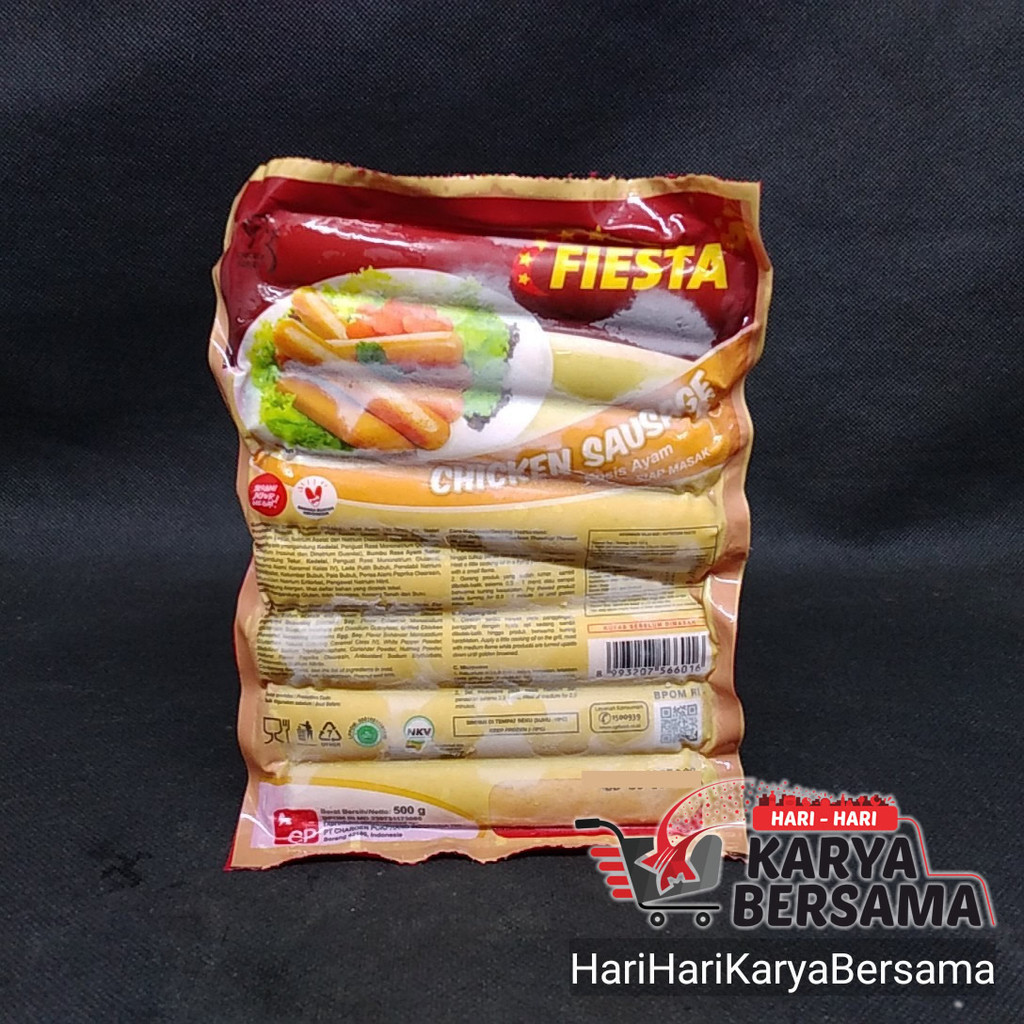 

MAKANAN BEKU FIESTA CHICKEN SAUSAGE SOSIS 500GR