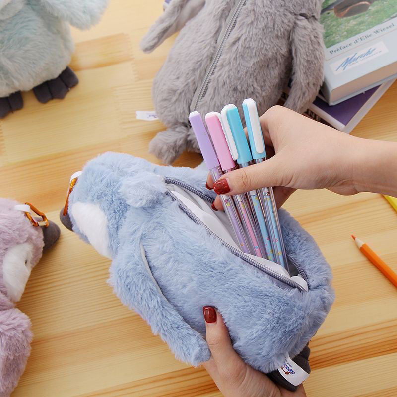 

Penguin Plush Pen Bag Cartoon Animal Creative Large Capacity Pencil Case Birthday Gift Toy Pencil Stationery Box Pencil Pouch