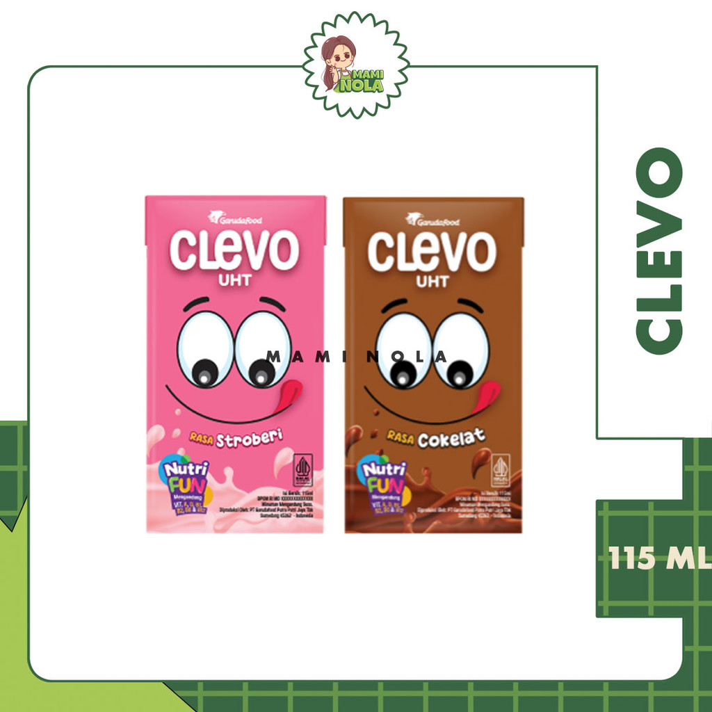 

Clevo Susu UHT 115ml Rasa Cokelat dan Strawberry