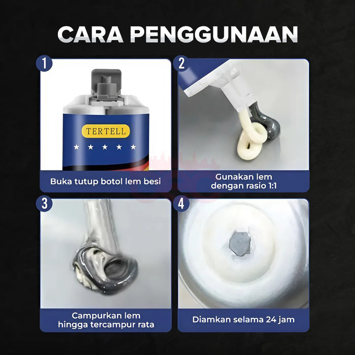 [BEC] Lem AB Besi Super Kuat Tahan Panas | Industrial Metal Repair Glue | Lem AB Besi Super Kuat Tah