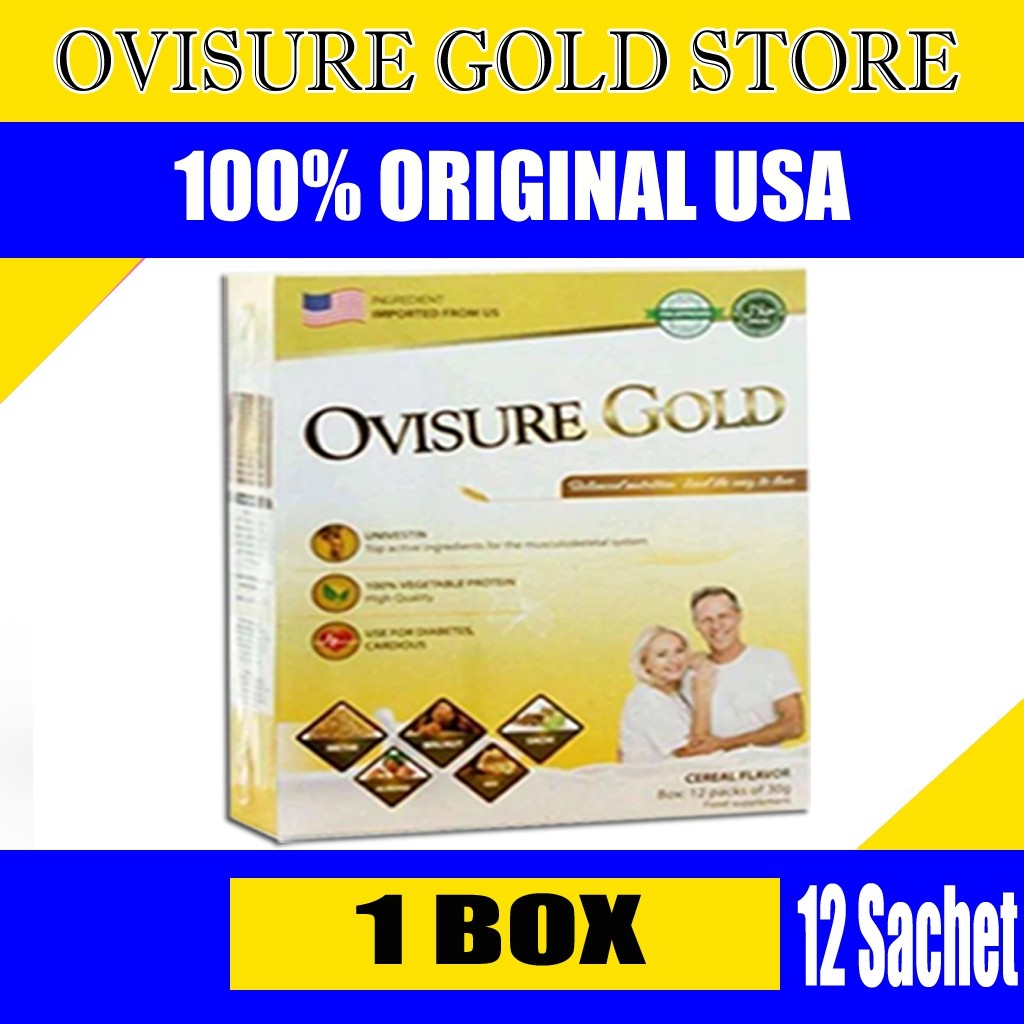 

( 1 Box ) 2 BOX OVISURE GOLD MILK SUSU OBAT TULANG DAN SENDI YG SEHAT 100% DIMFOR USA