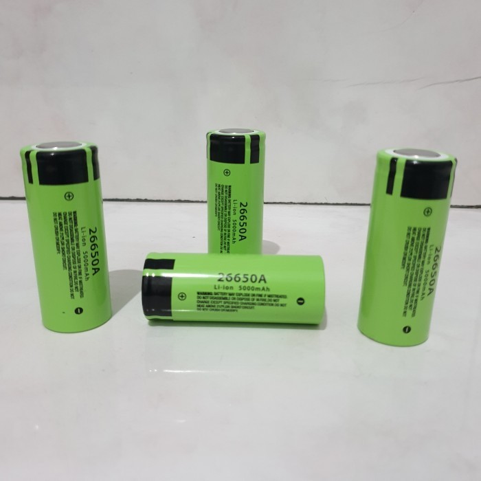 Baterai  Lithium 26650 Batere 3,7V 5000 Mah Li - ion Rechargeable Battery Li ion 5000Mah