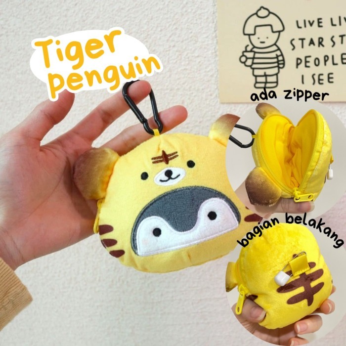 Pengoo Plushie Keychain / Gantungan Kunci Boneka Penguin Premium - Tiger Penguin