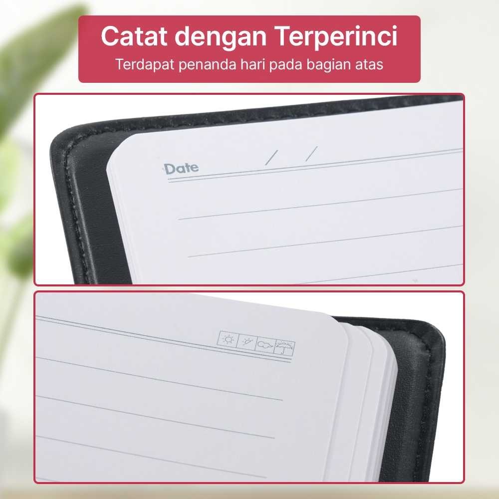 

FMSHOPP Deli Buku Catatan Harian Notebook Diary Cover Kulit 80 Halaman‼️COD‼️