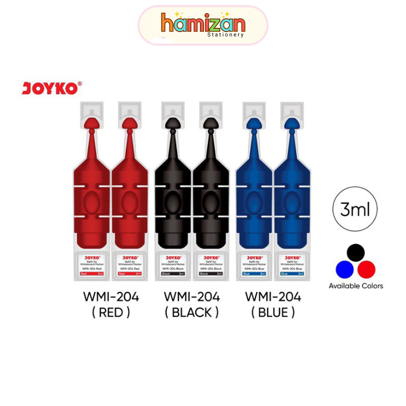 

( 1pcs ) Refill Ink Spidol Whiteboard - bisa dihapus / Isi Tinta Spidol Papan Tulis Whiteboard Joyko tersedia Hitam Murah Berkualitas