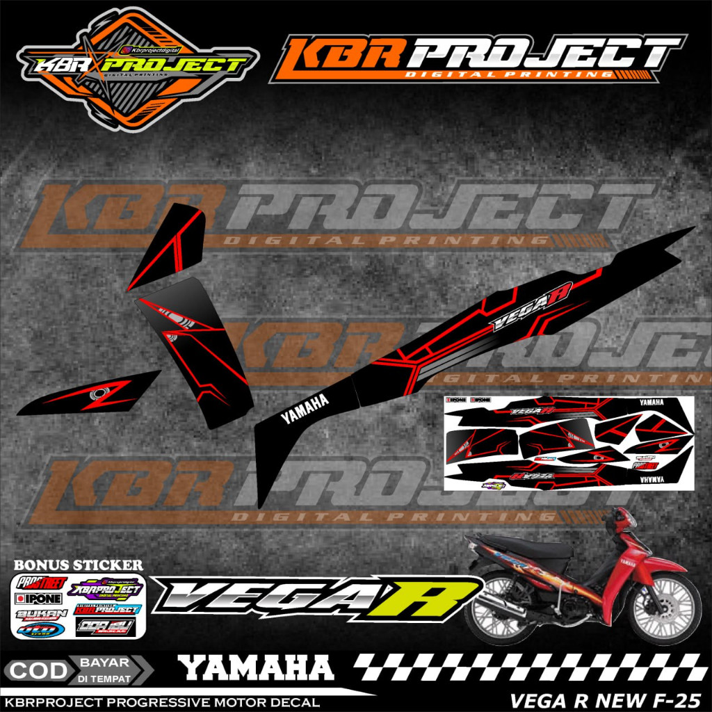 VEGA R NEW STIKER MOTOR KEREN Stiker Striping VEGA R NEW Lis Variasi Stiker Motor YAMAHA