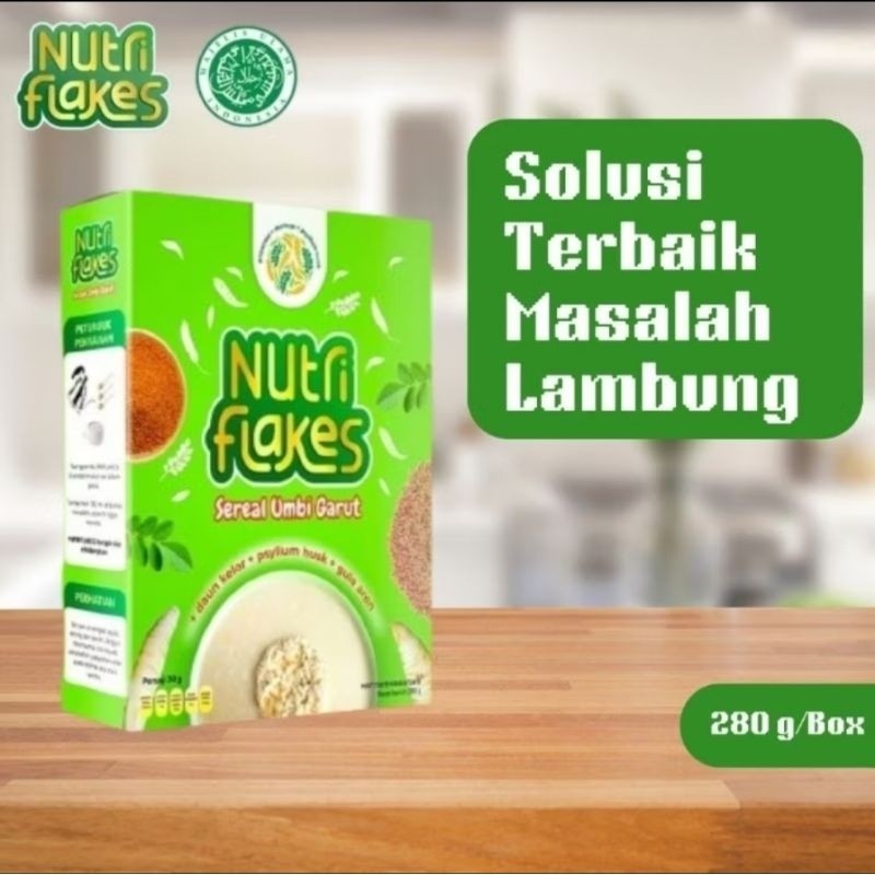 

NUTRIFLAKES Sereal Umbi Garut Terapi Asam Lambung Maag Gerd 280 g