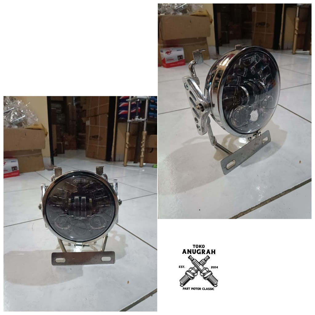 Daymaker 5,75inch 16 LED set Batok L2G Crom Kupingan Tralis GL