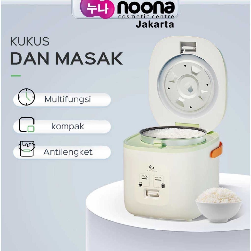 HAN RIVER MINI RICE COOKER 0.8L WHITE