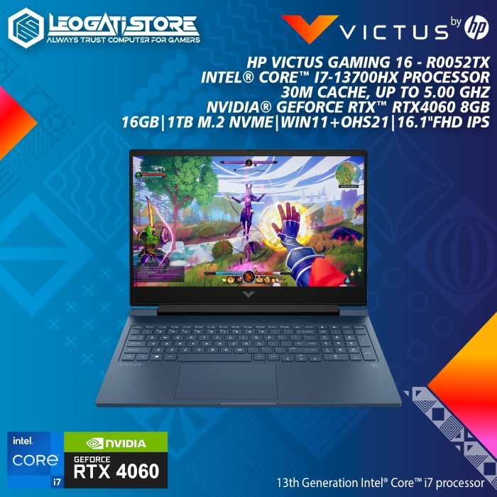 HP Victus Gaming 16 R0052TX- Core i7-13700HX/16GB/1TB/RTX 4060 8GB