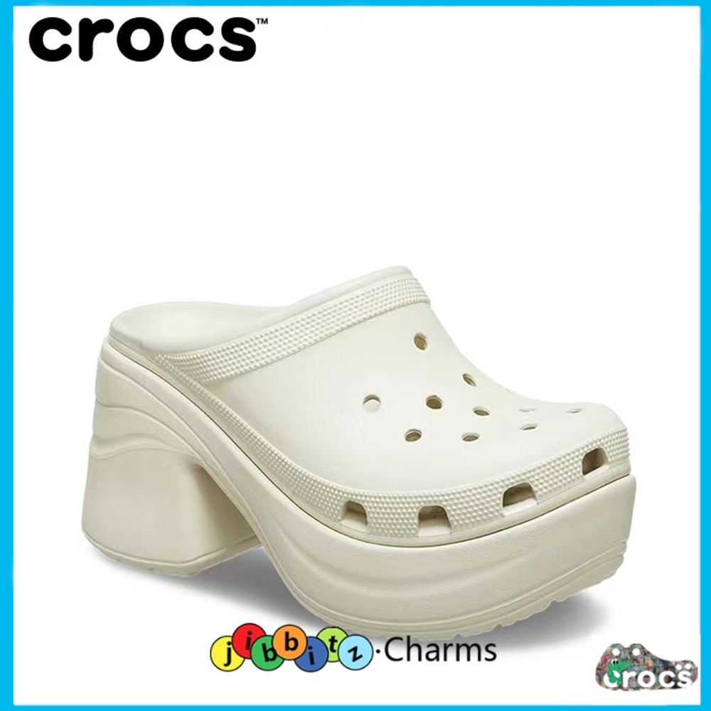 Ay00 Sandal Crocs Siren Clog Wanita Sandal Wedges Wanita Clog tinggi 10 cm [208547]