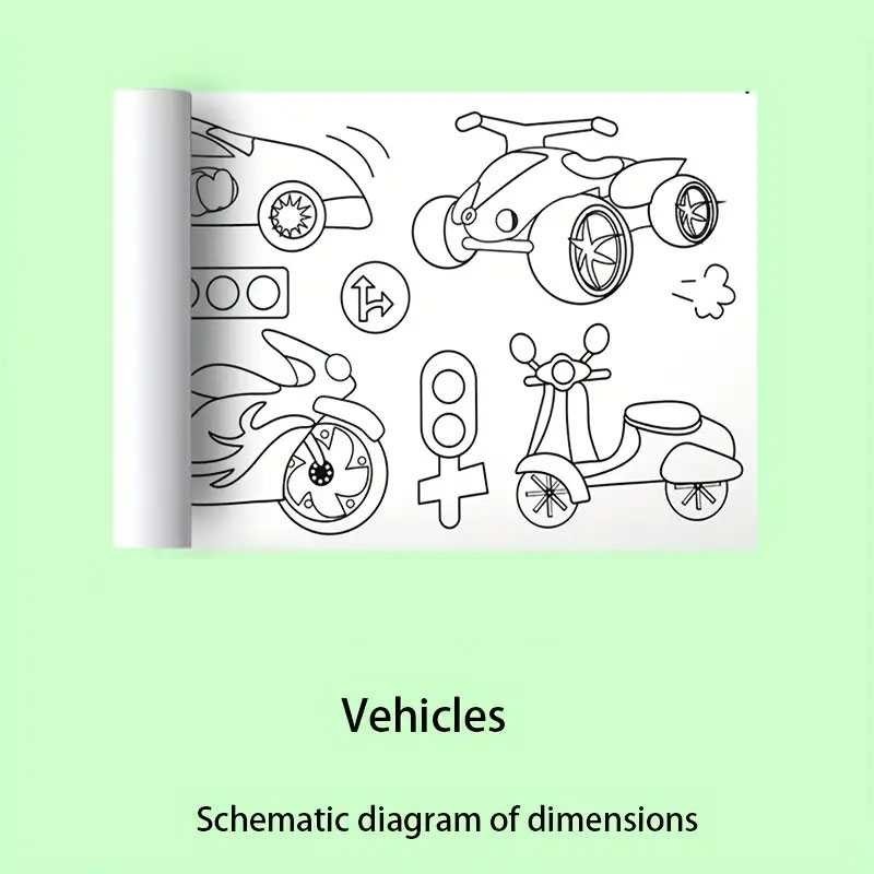 

Dehaiyun Kertas Mewarnai Tempel Dinding Drawing Paper Roll 3M - HB30 X COZY