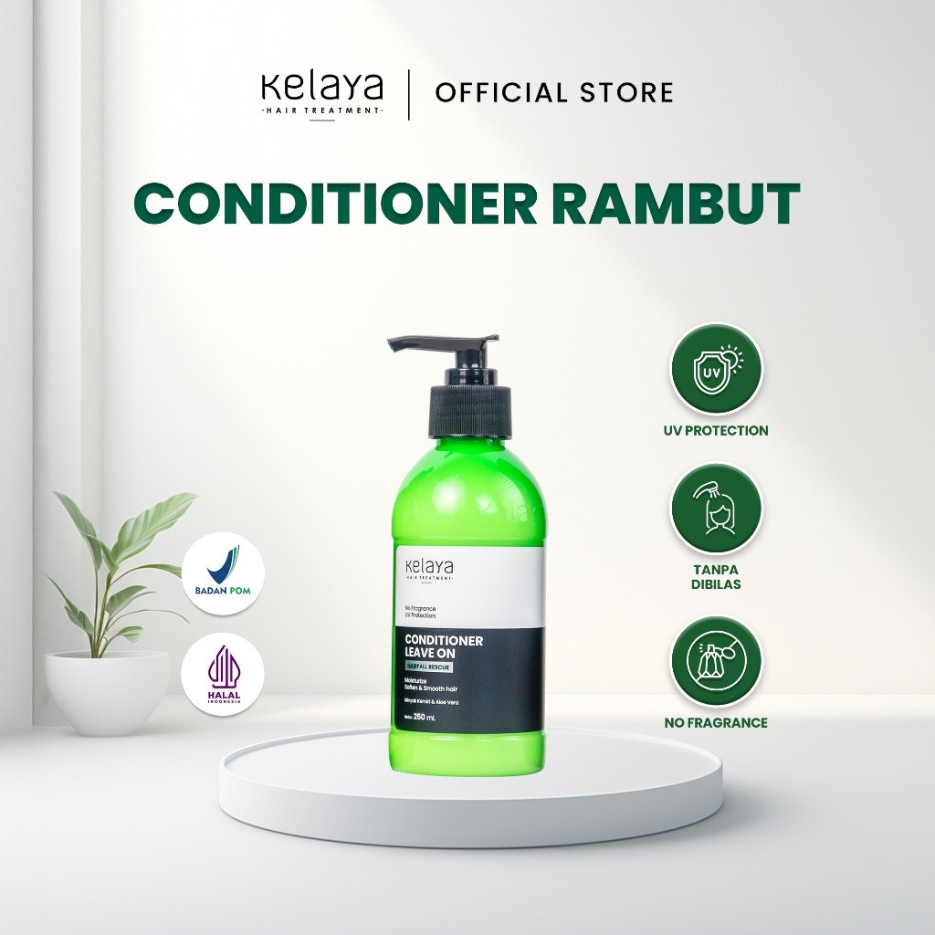 Kelaya Conditioner Rambut Rontok 250ml Hair Treatment Conditioner Leave On Conditioner Tanpa Bilas K