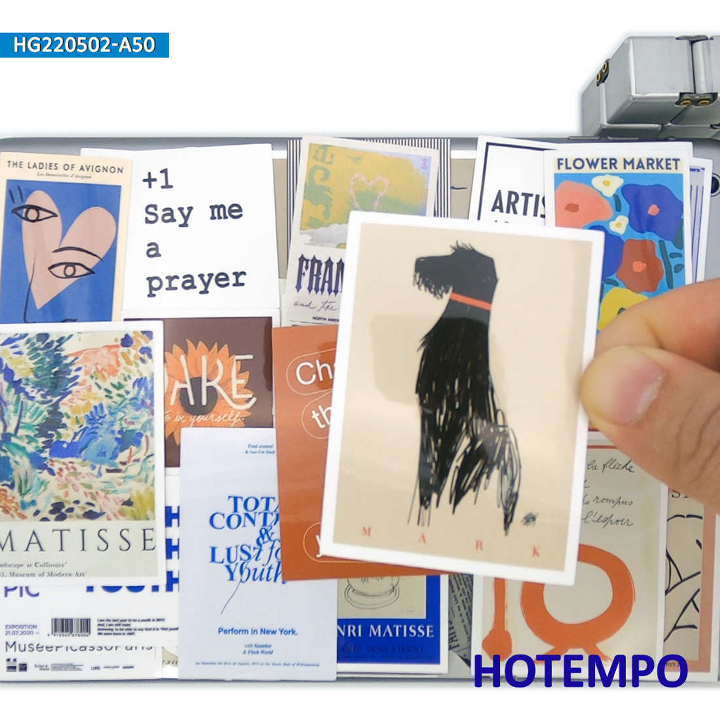 

50PCS Pop Art Graffiti Stickers Popular Fashion Funny Decals for Phone Laptop Guitar Suitcase Skateboard Motorcycle Car Sticker