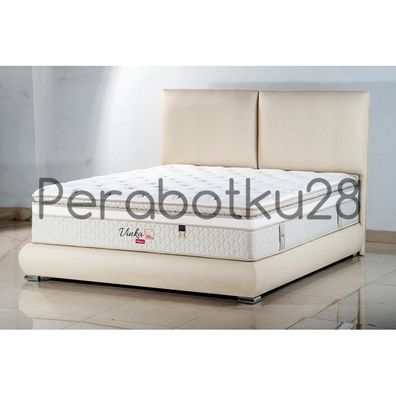 [PERABOTKU28} Helux Spring Bed Tipe Vinka Latex - Tebal Matras 37CM - Bonus 2 bantal 2 guling - Meda