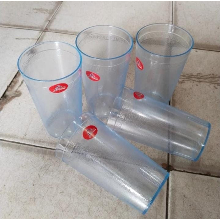 1 lusin gelas mika 600 ML | gelas mika alexis