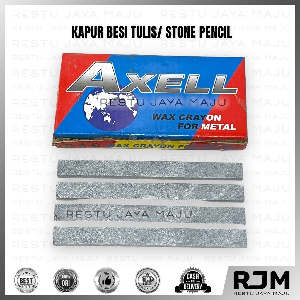 

PROMO ONGKIR [12 pcs] AXELL Kapur Besi Pensil Tulis Pencil Stone