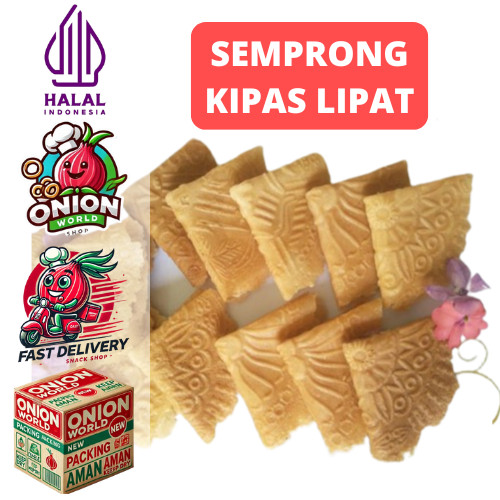 

UWD KUE SEMPRONG KIPAS LIPAT100gr Kue Semprong Kekinian Kue Semprong Kiloan Viral Kue Semprong Wijen