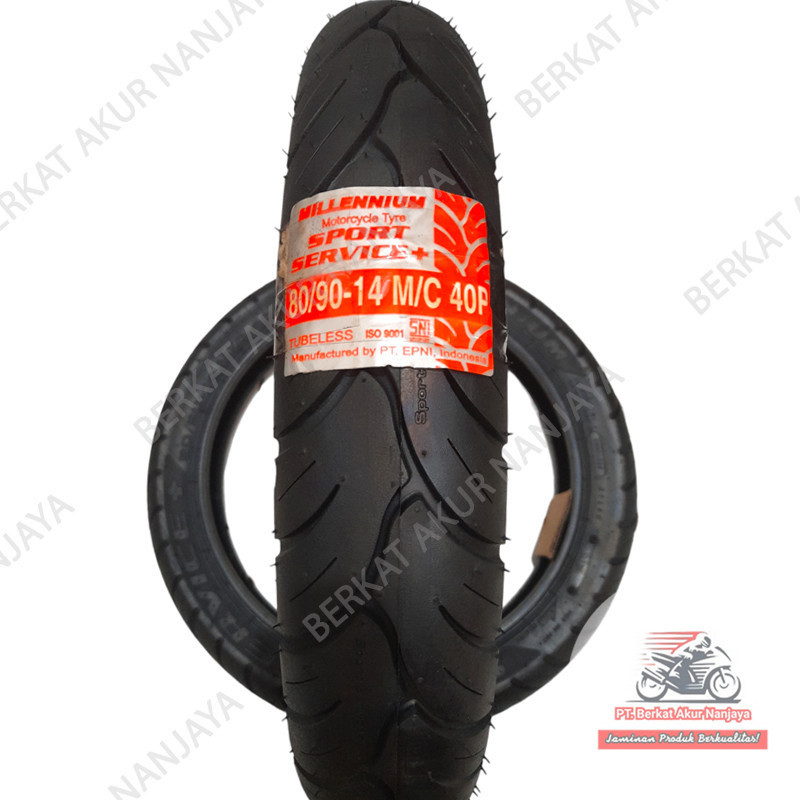 Millennium Tire Ban Motor Sport Service+ 80/90-14 Bonus Pentil