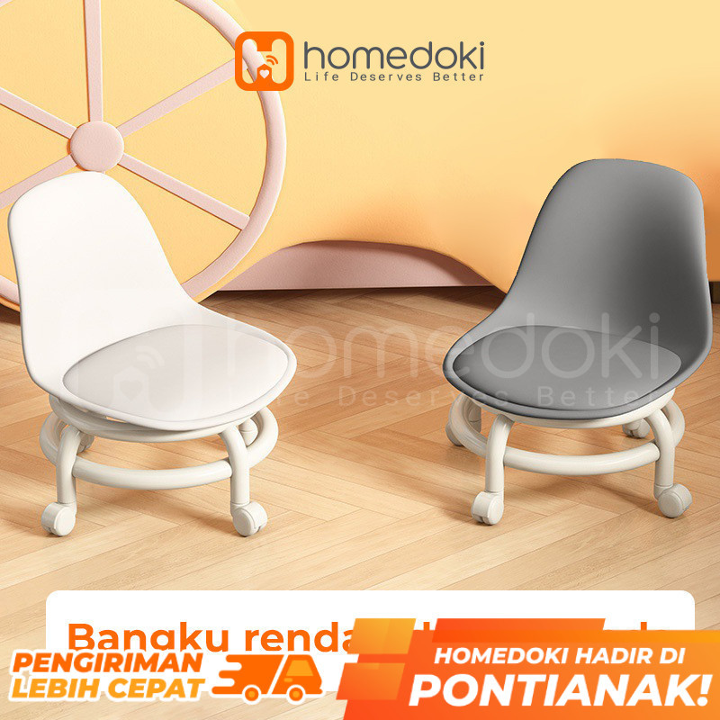 Homedoki Kursi Santai /Kursi Makan / Kursi Belajar / Kursi Kecil /  Kursi Belajar Roda